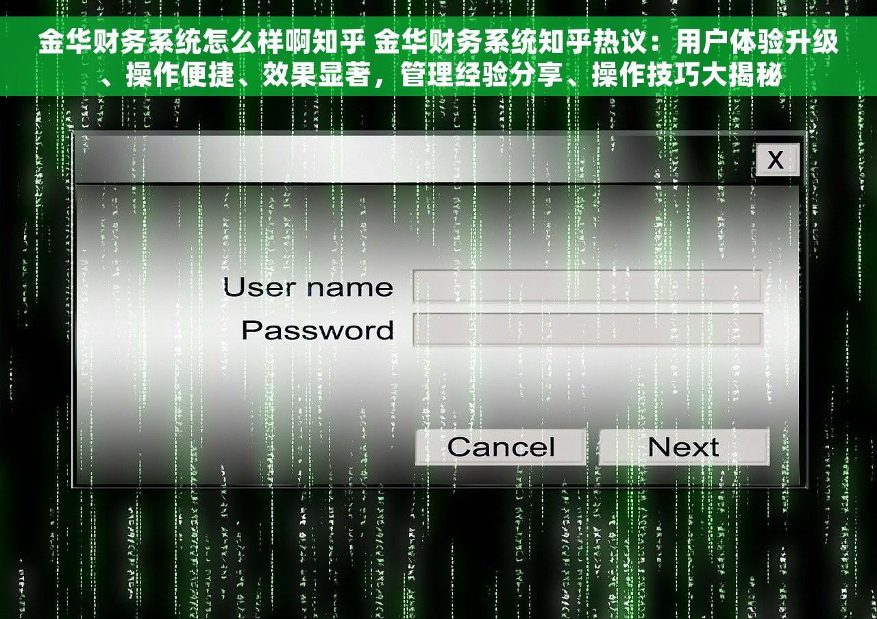 金华财务系统怎么样啊知乎 金华财务系统知乎热议：用户体验升级、操作便捷、效果显著，管理经验分享、操作技巧大揭秘