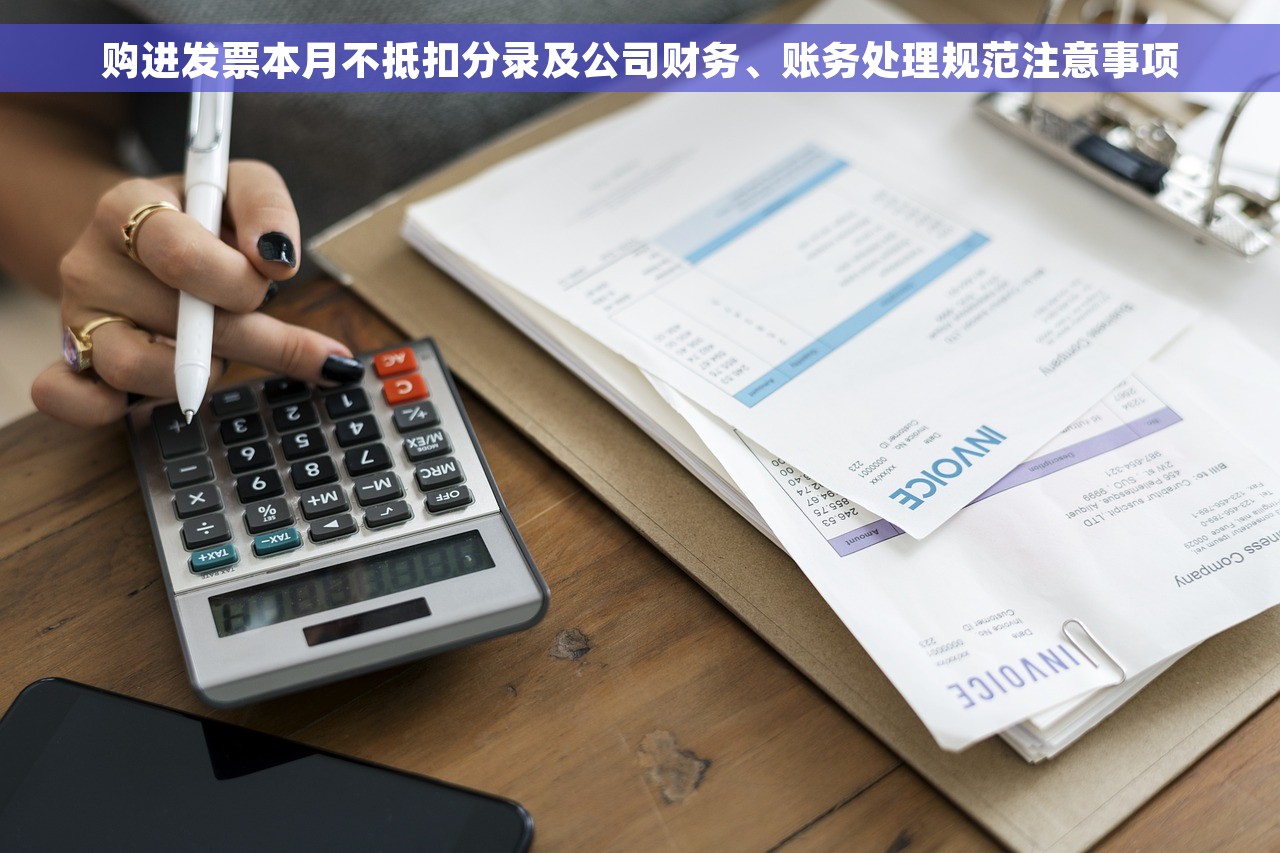 购进发票本月不抵扣分录及公司财务、账务处理规范注意事项