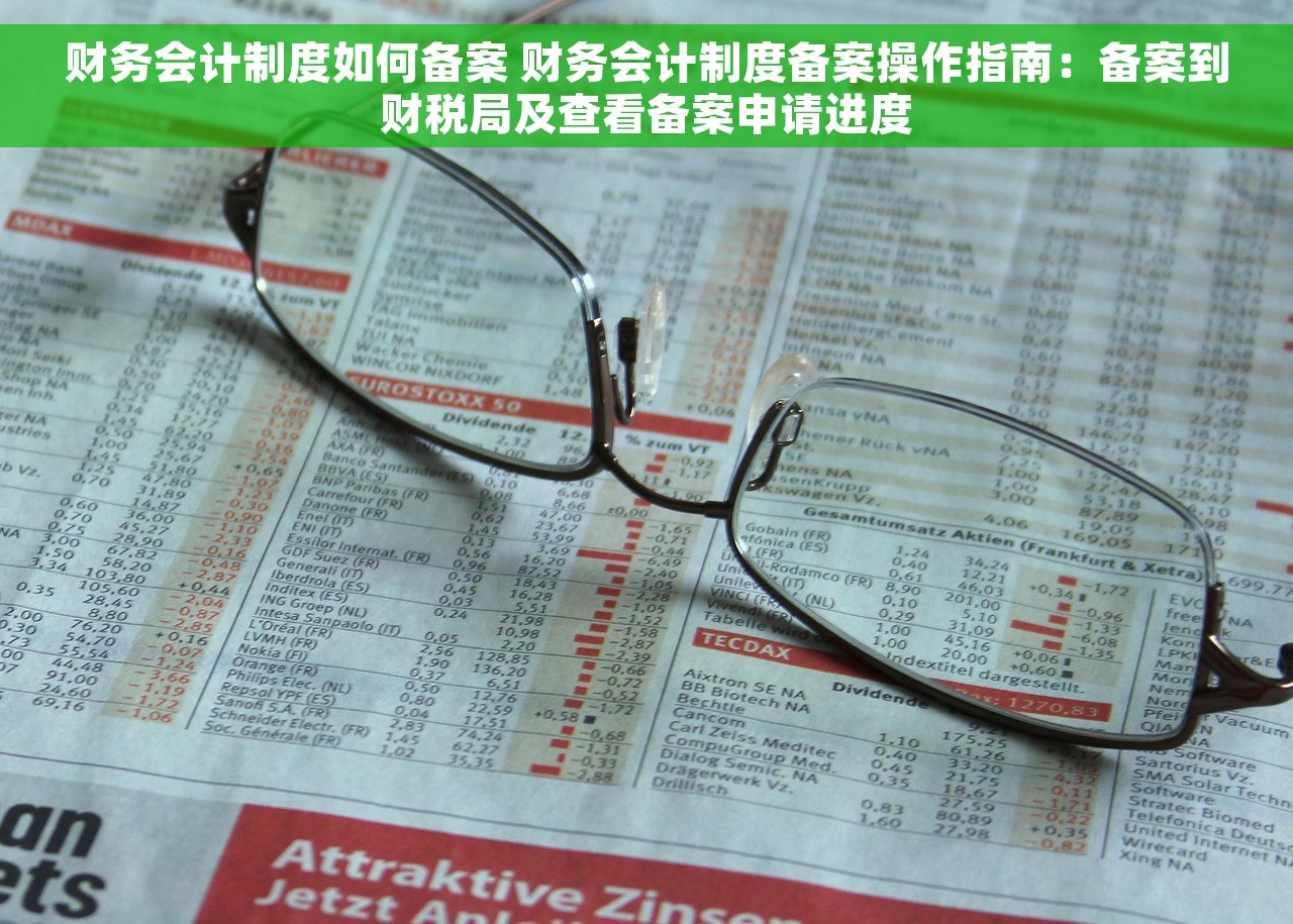 财务会计制度如何备案 财务会计制度备案操作指南：备案到财税局及查看备案申请进度