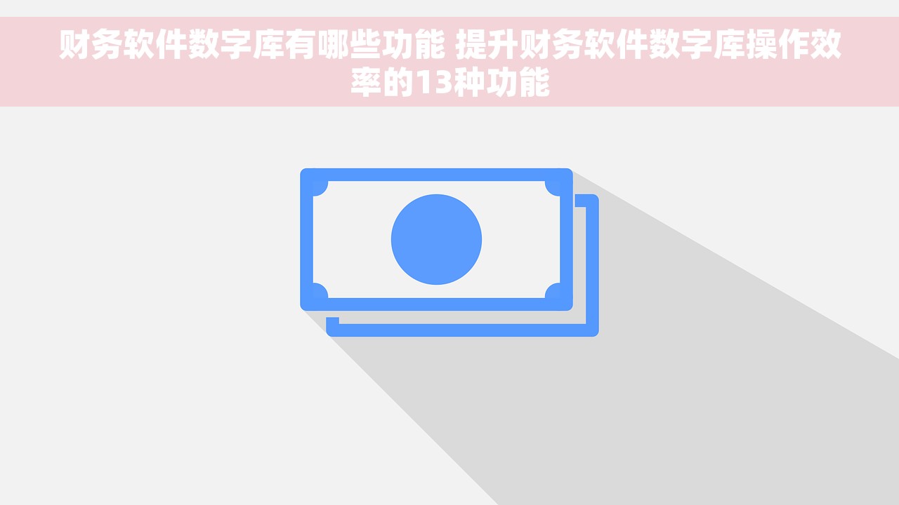 财务软件数字库有哪些功能 提升财务软件数字库操作效率的13种功能