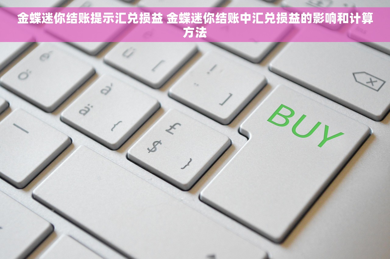 金蝶迷你结账提示汇兑损益 金蝶迷你结账中汇兑损益的影响和计算方法