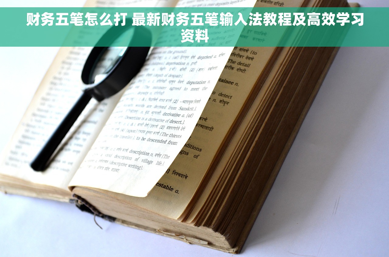 财务五笔怎么打 最新财务五笔输入法教程及高效学习资料