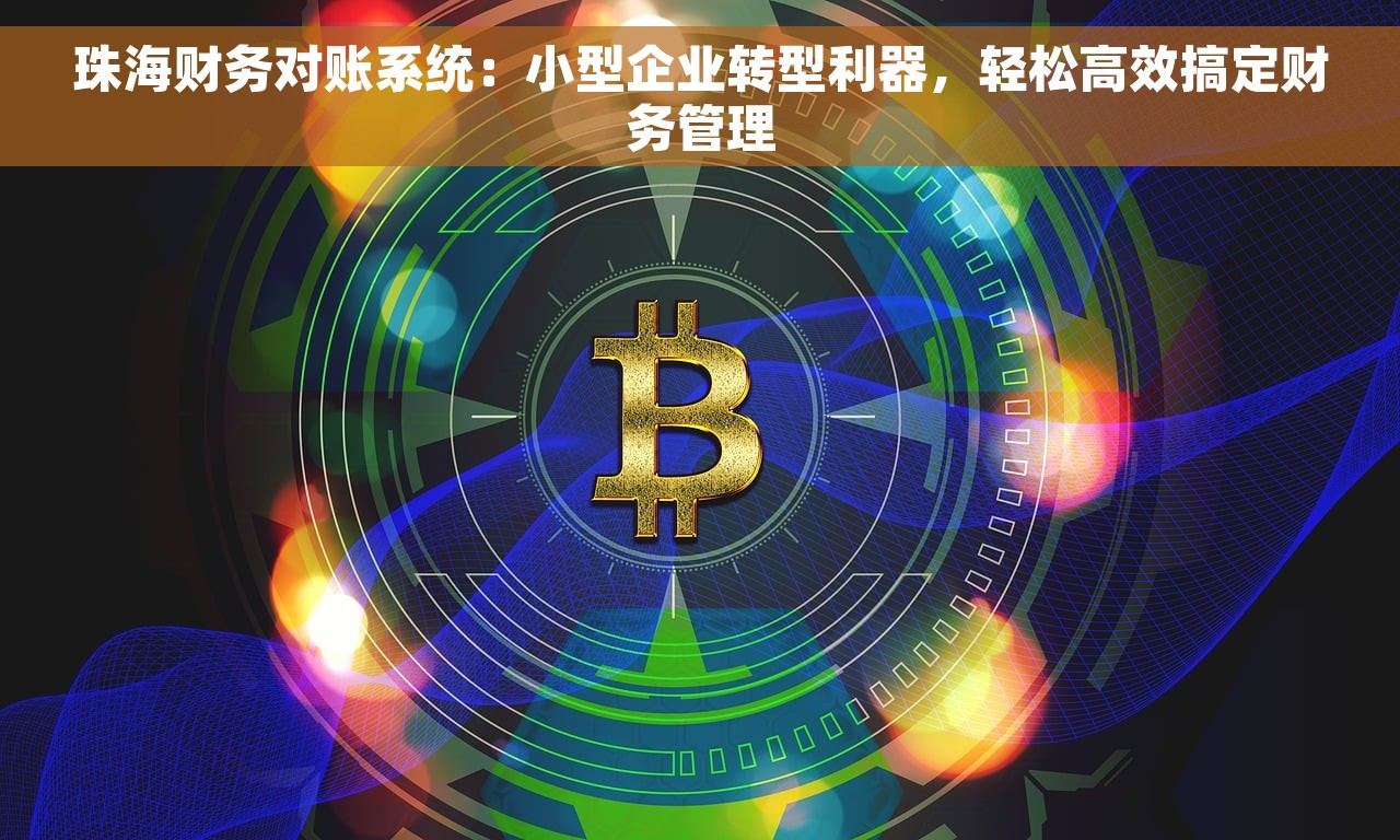 珠海财务对账系统：小型企业转型利器，轻松高效搞定财务管理