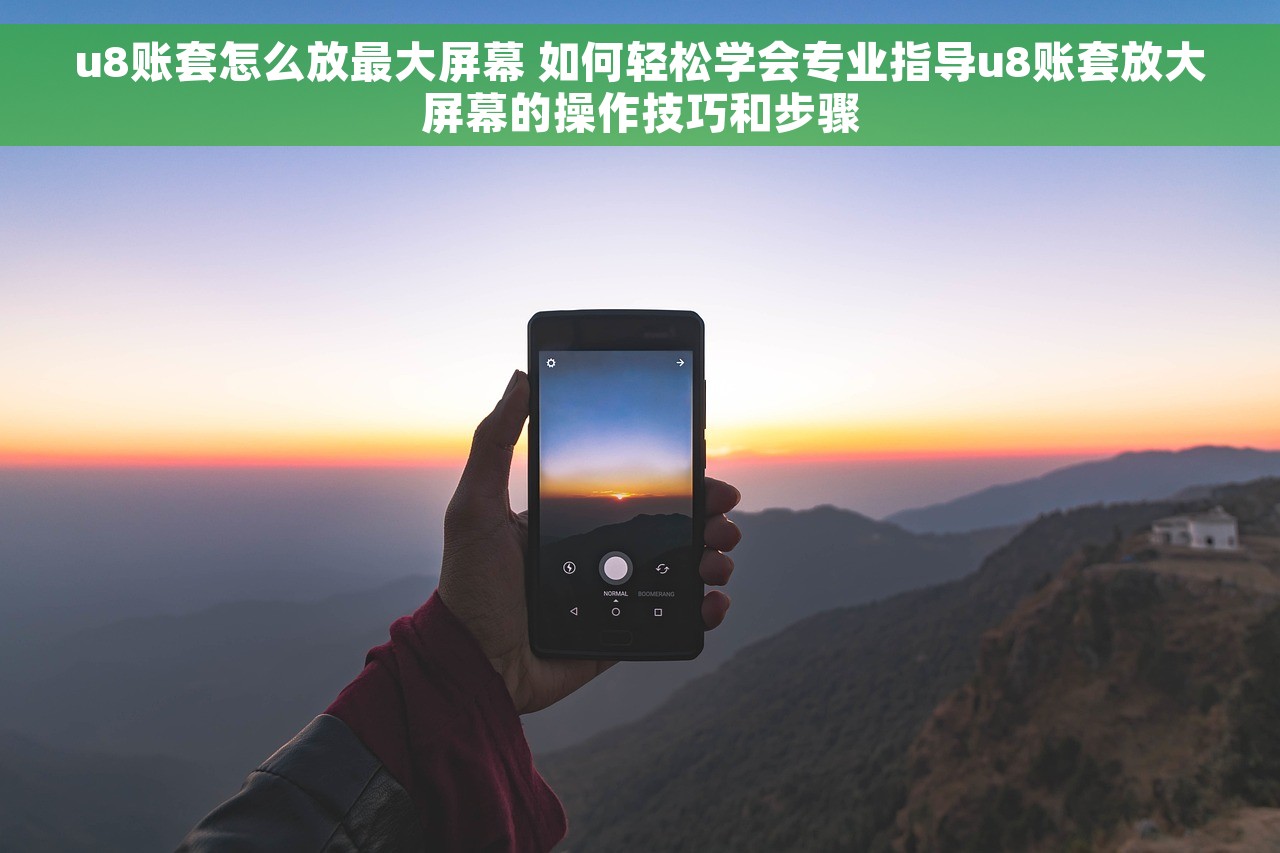 u8账套怎么放最大屏幕 如何轻松学会专业指导u8账套放大屏幕的操作技巧和步骤