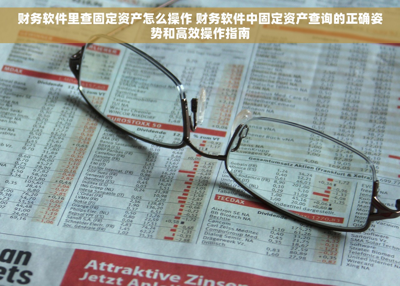 财务软件里查固定资产怎么操作 财务软件中固定资产查询的正确姿势和高效操作指南