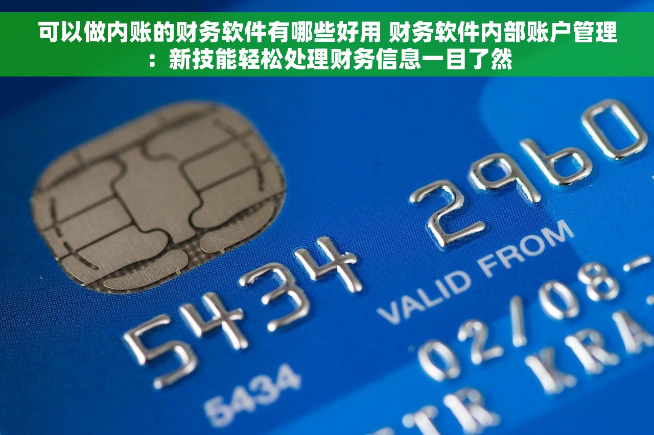 可以做内账的财务软件有哪些好用 财务软件内部账户管理：新技能轻松处理财务信息一目了然