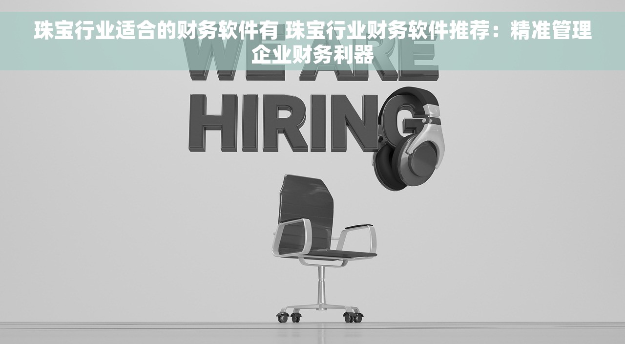 珠宝行业适合的财务软件有 珠宝行业财务软件推荐：精准管理企业财务利器