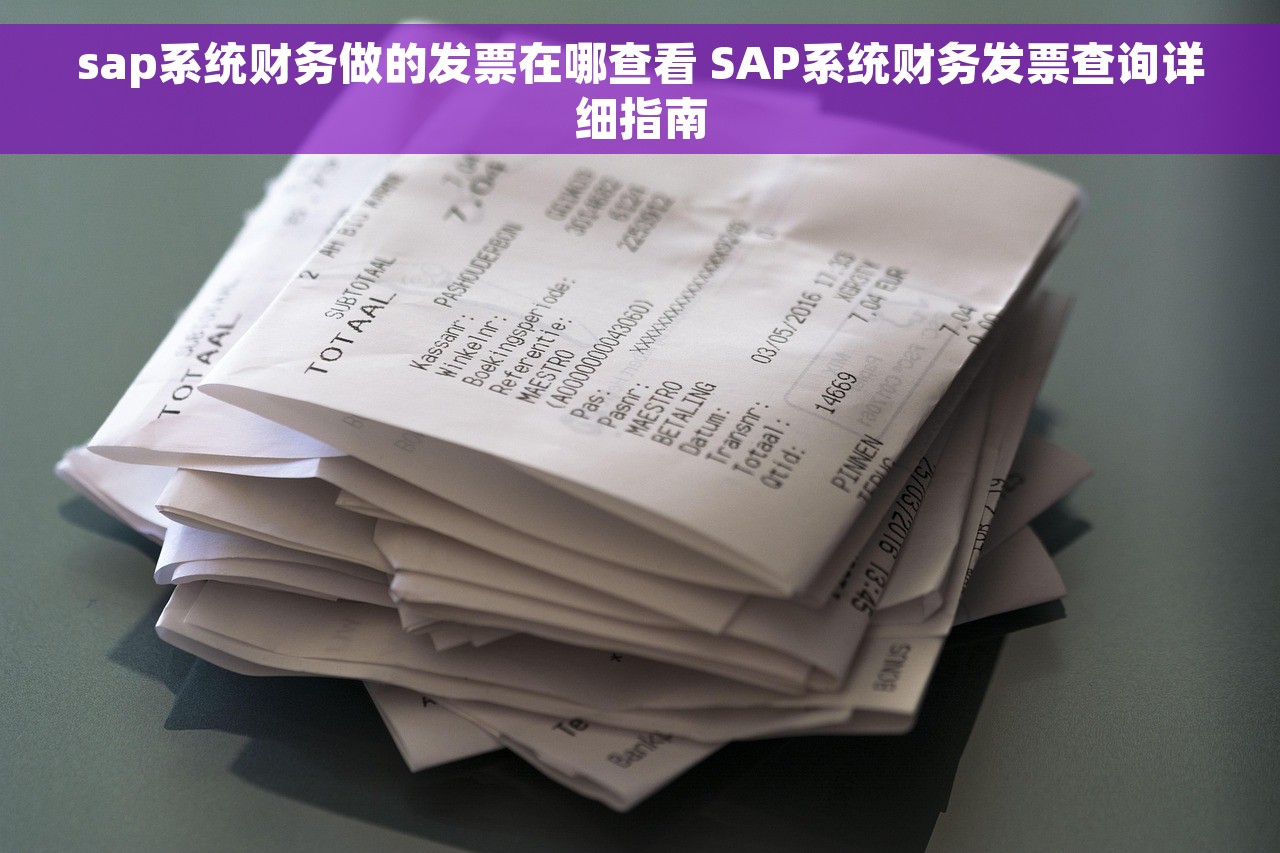sap系统财务做的发票在哪查看 SAP系统财务发票查询详细指南