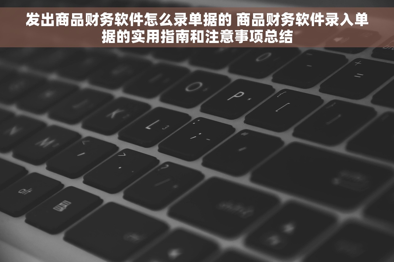发出商品财务软件怎么录单据的 商品财务软件录入单据的实用指南和注意事项总结