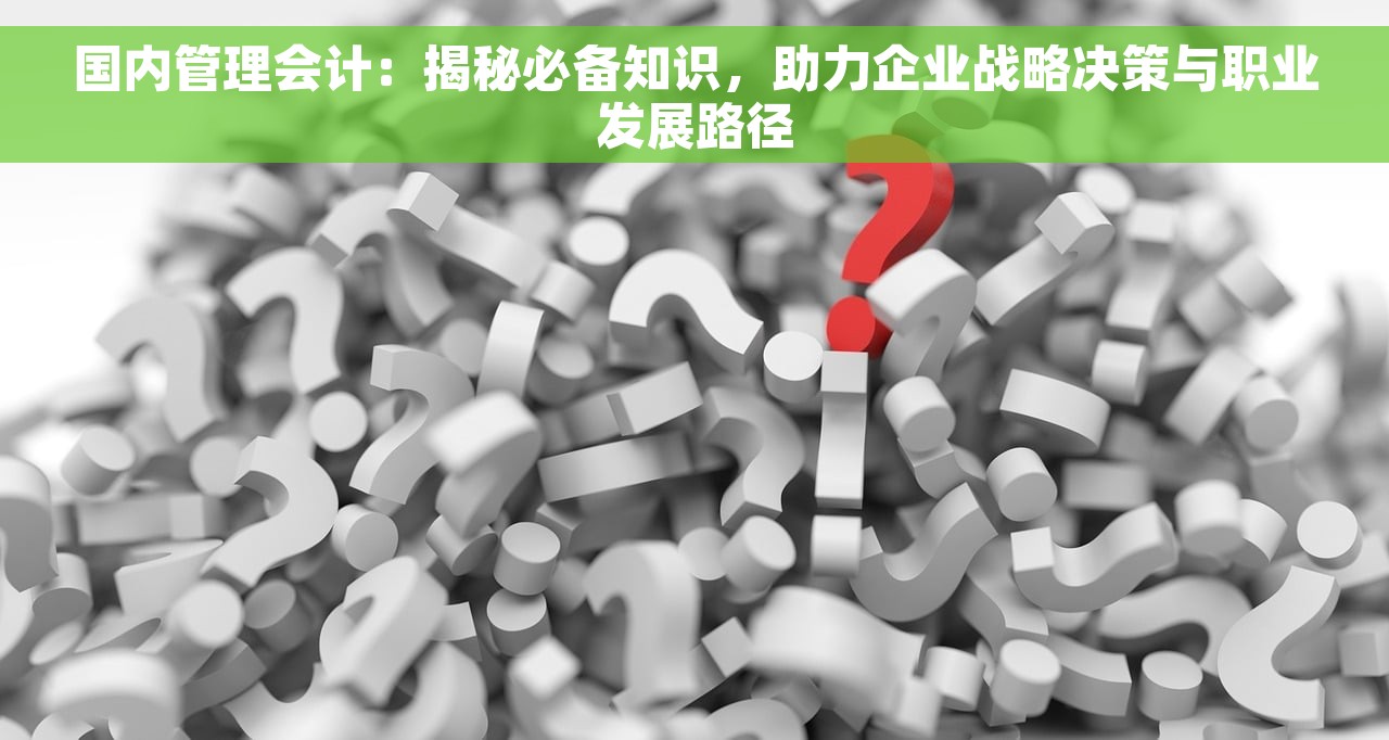 国内管理会计：揭秘必备知识，助力企业战略决策与职业发展路径