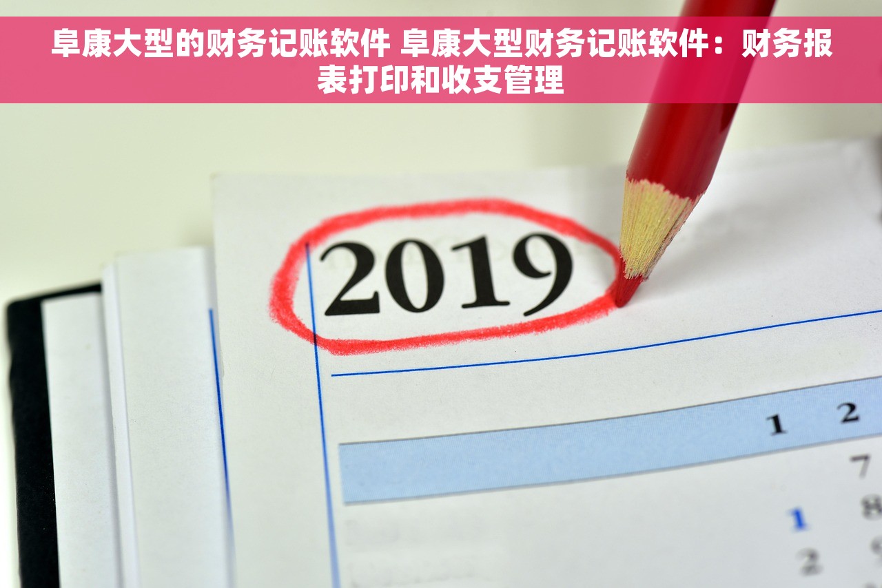 阜康大型的财务记账软件 阜康大型财务记账软件：财务报表打印和收支管理