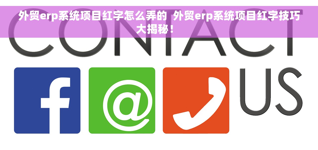 外贸erp系统项目红字怎么弄的  外贸erp系统项目红字技巧大揭秘！ 