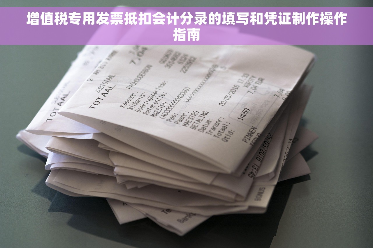 增值税专用发票抵扣会计分录的填写和凭证制作操作指南