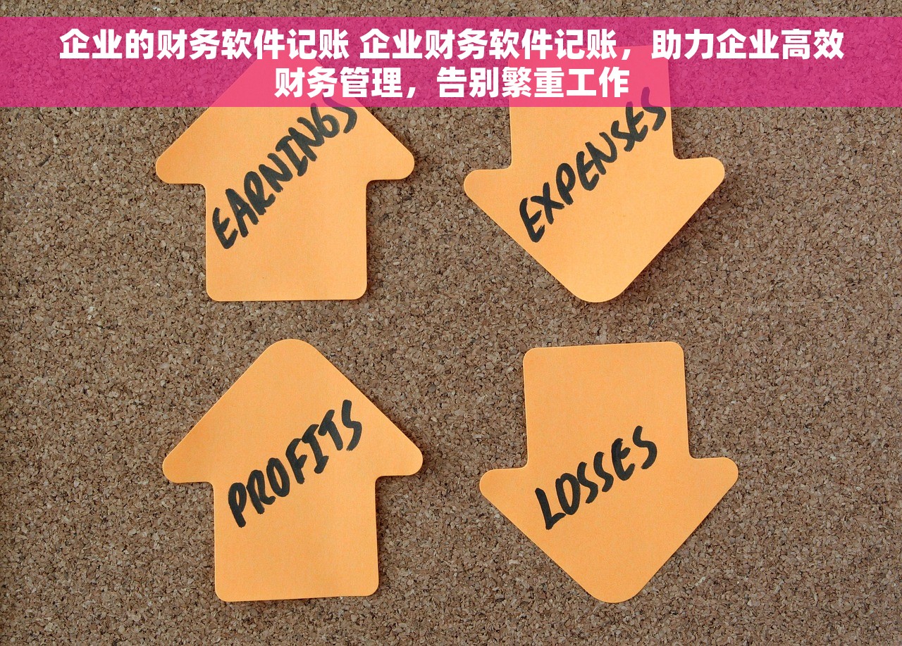 企业的财务软件记账 企业财务软件记账，助力企业高效财务管理，告别繁重工作