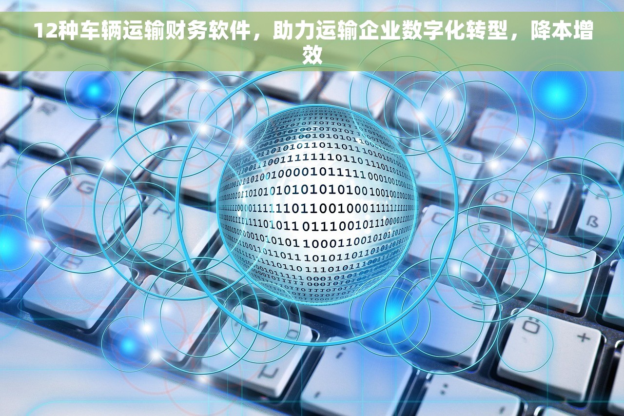 12种车辆运输财务软件，助力运输企业数字化转型，降本增效